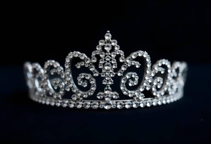 Stunning Macro Photography of a Vintage Tiara and Crown